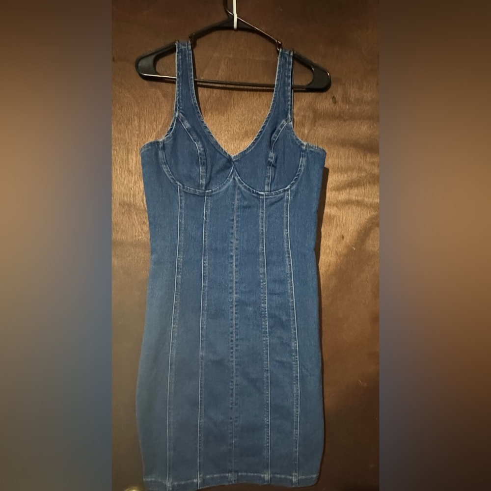 Blashe Large Blue Denim Sleeveless Dress